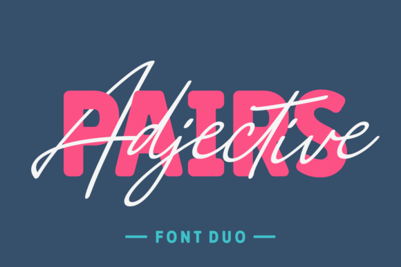 Adjective Pairs: A Versatile Font for Creative Branding