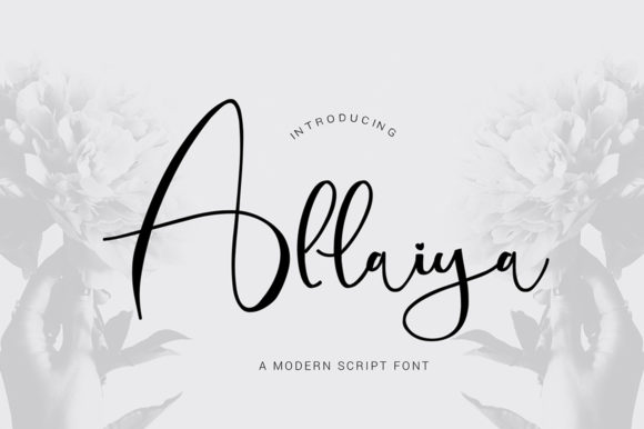 Allaiya: A Modern Script Font for Expressive Editorial Design