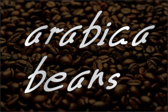Arabica Beans Font for Handmade Creations