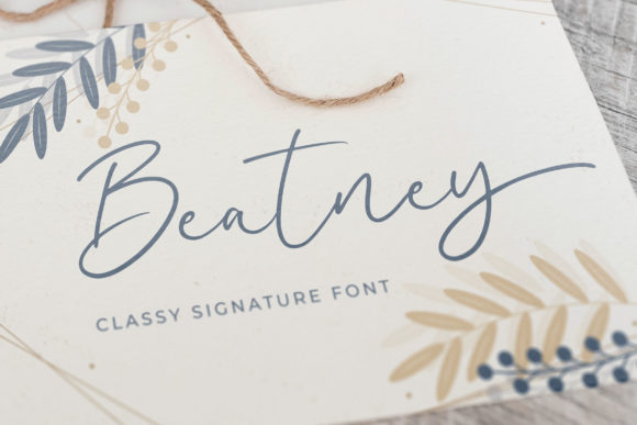 Beatney: A Delicate Handwritten Font for Web Design