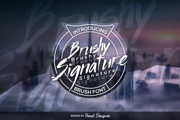 Brushy Signature: A Cool Script Font for Creative Branding