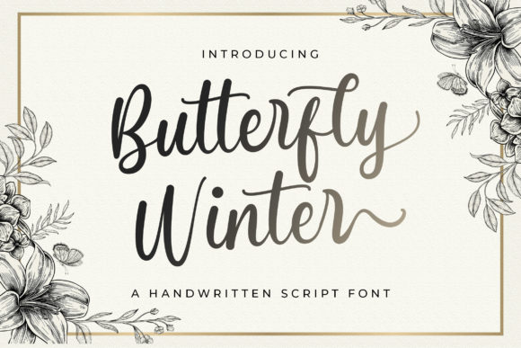 Butterfly Winter: A Delicate Script Font for Campaign Creativity