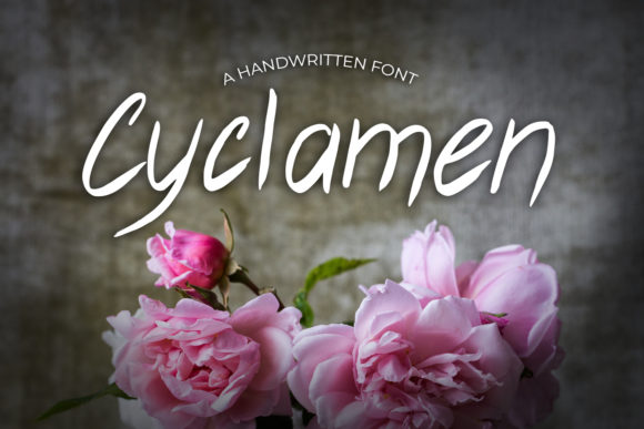 Cyclamen Font for Handmade Creations