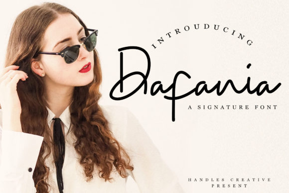 Dafania: A Modern Handwritten Font for Creative Branding