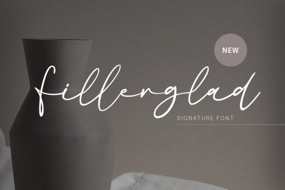 Fillerglad: A Delicate Handwritten Font for Craft Creations