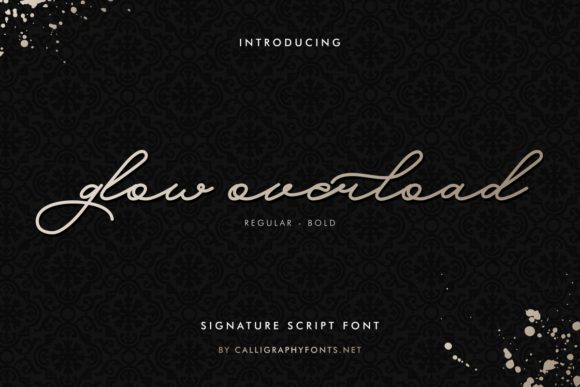 Glow Overload Font Review for Editorial Design