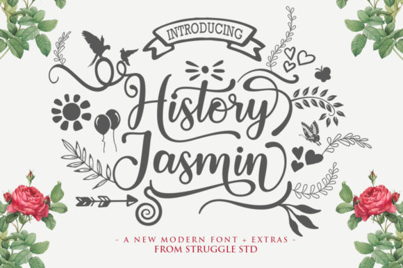 History Jasmin: A Delicate Display Font for Web Design