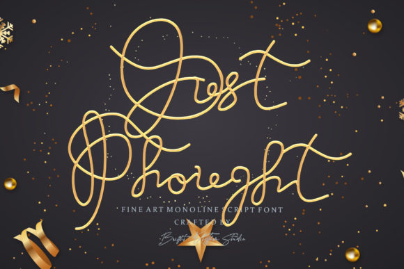 Just Thought Font for Campaign Creatives