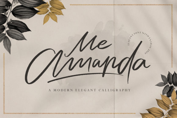 Me Amanda: A Modern Script Font for Editorial Design