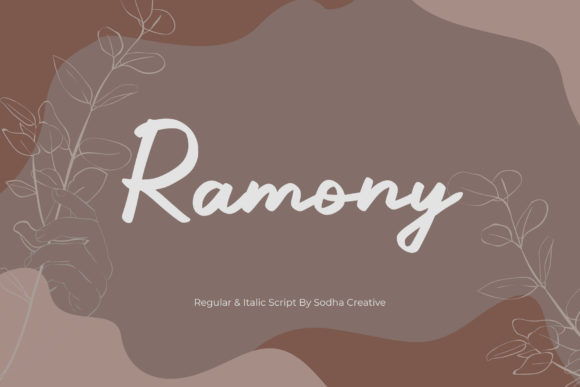 Ramony Font for Web Design and Branding