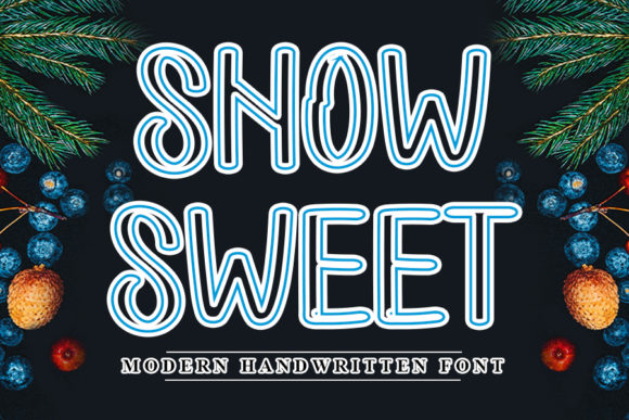 Snow Sweet: A Handwritten Font for Editorial Design