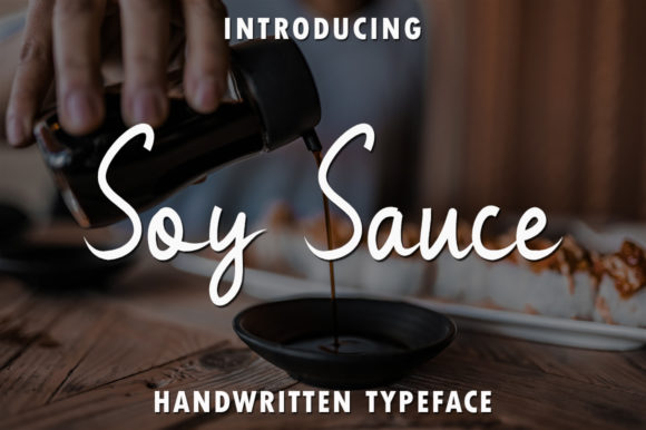 Soy Sauce: A Handwritten Font for Editorial Elegance