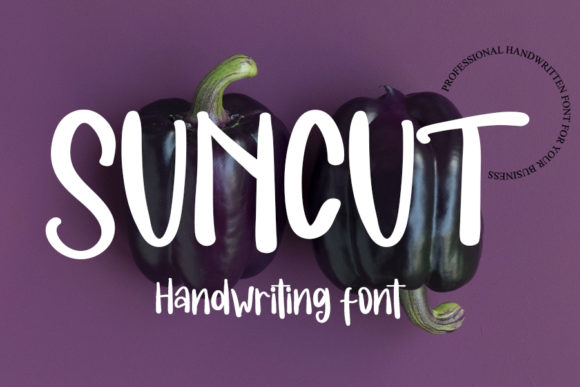 Suncut: A Bold Handwritten Font for Modern Branding
