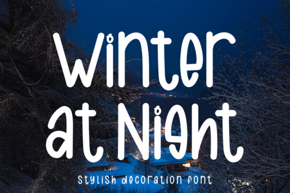 Winter at Night: A Handwritten Font for Editorial Elegance